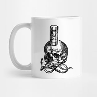 Light academia skull Mug